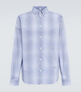 Checked cotton poplin shirt