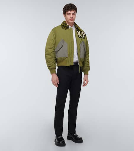Logo bomber jacket