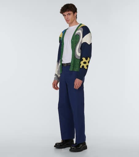 Straight cotton cargo pants