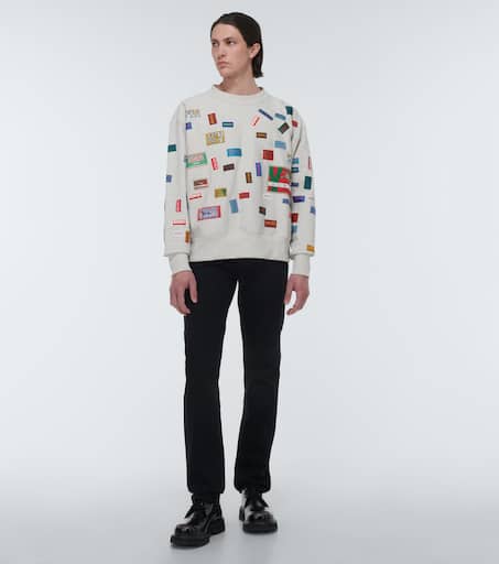 Printed cotton sweatshirt