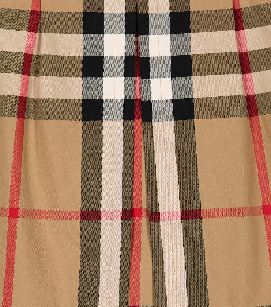 Vintage Check cotton poplin skirt