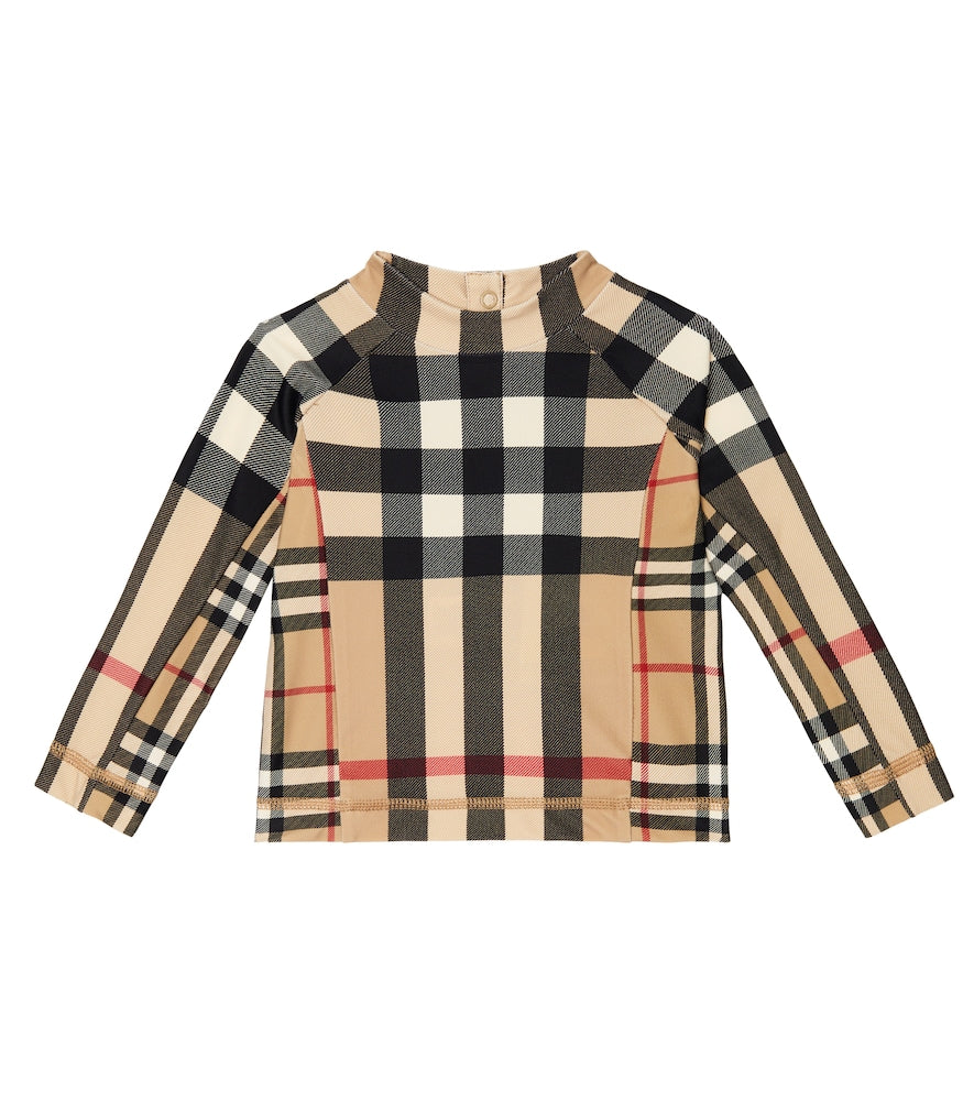 Baby Vintage Check rashguard