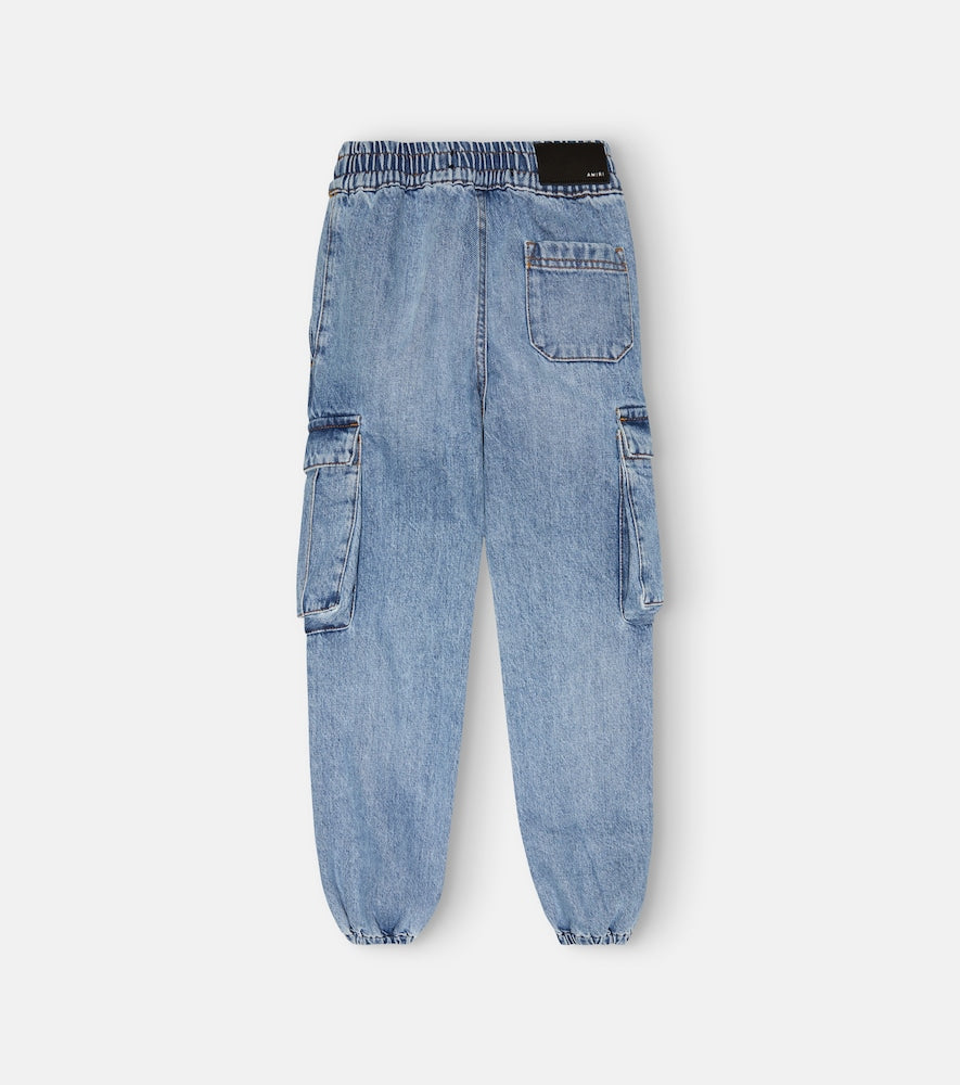 Denim cargo pants
