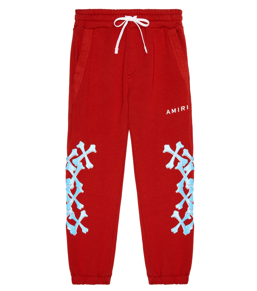 Printed cotton sweatpants