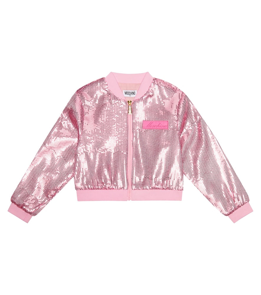 Sequined puffer jacket