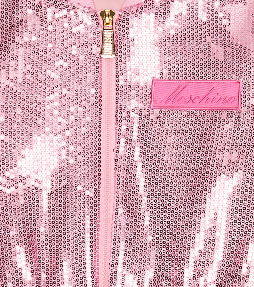 Sequined puffer jacket