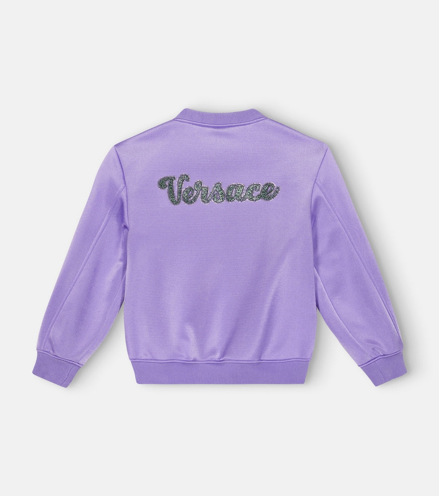 Embroidered varsity jacket