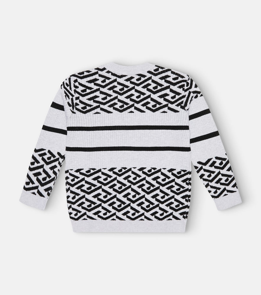 Medusa Greca cotton and wool sweater
