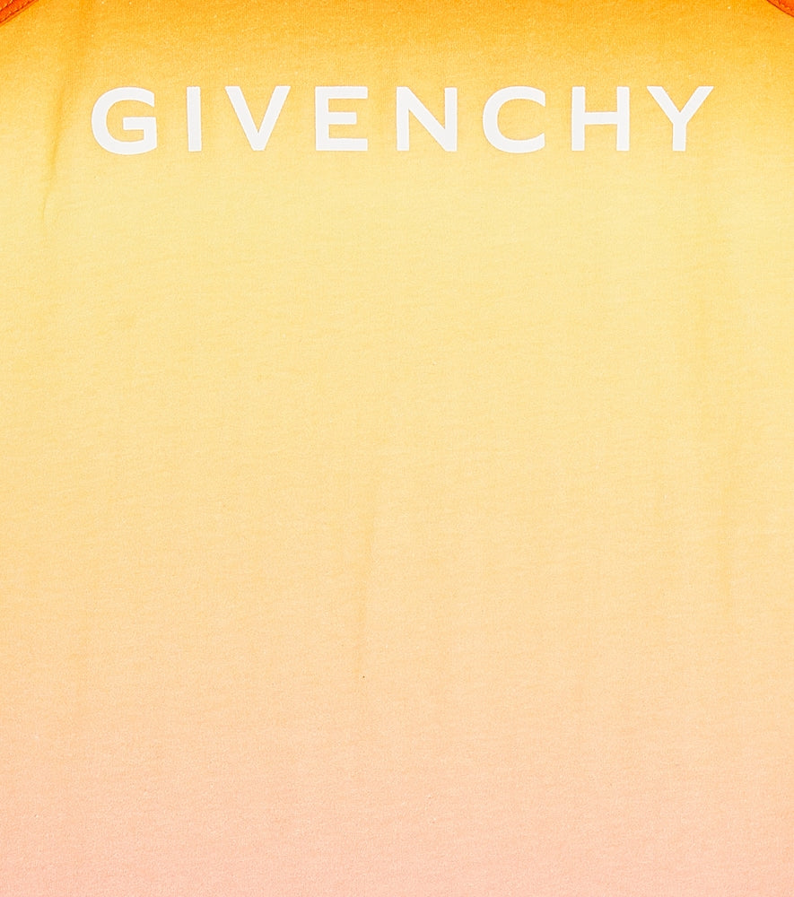 Logo ombré cotton jersey dress