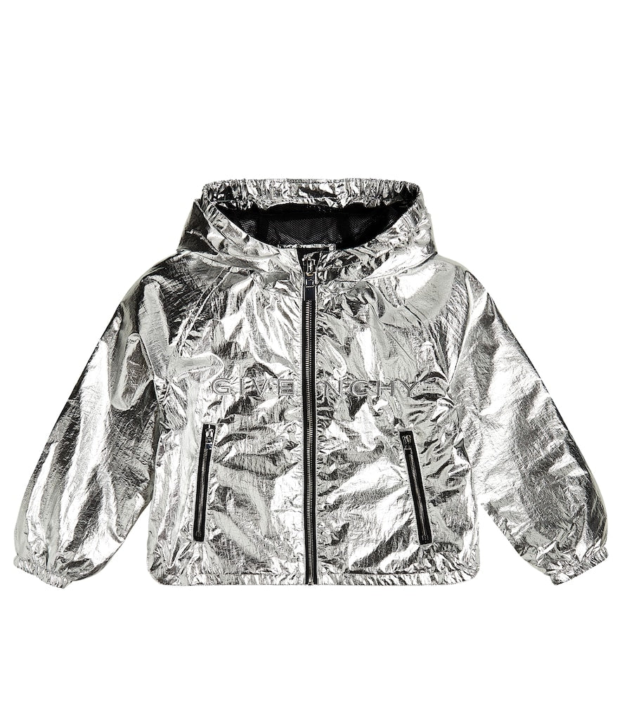 Logo metallic jacket