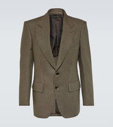 Atticus houndstooth wool-blend blazer