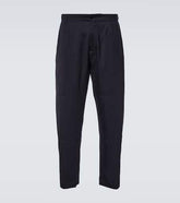 Wool tapered pants