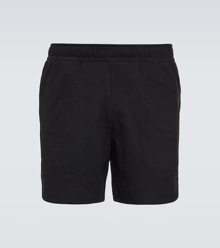 EKD jacquard cotton-blend shorts
