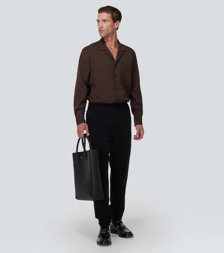 Embroidered cotton sweatpants