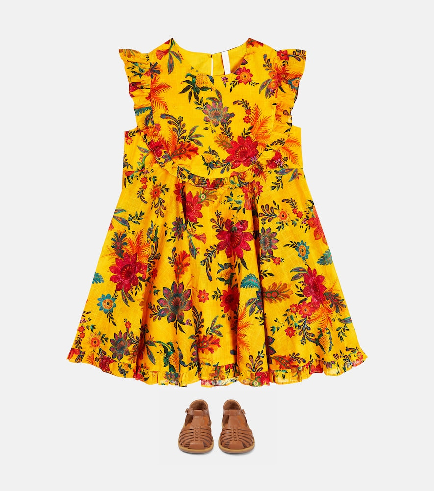 Ginger Tier floral cotton dress
