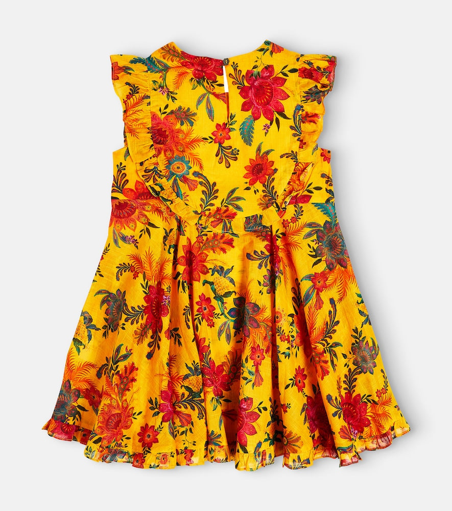 Ginger Tier floral cotton dress