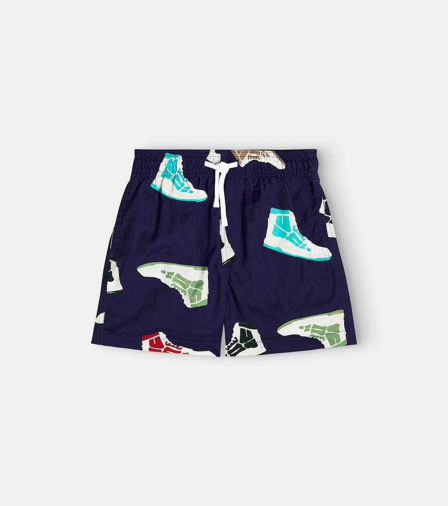 Skel Top printed swim trunks