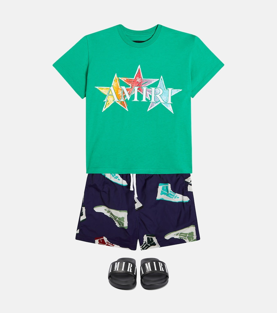 Skel Top printed swim trunks