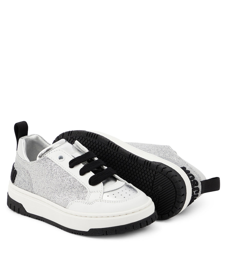 Logo glitter sneakers