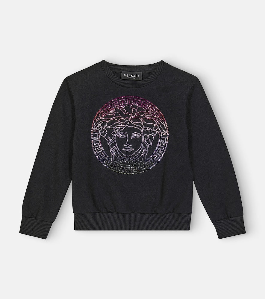 Medusa cotton jersey sweatshirt