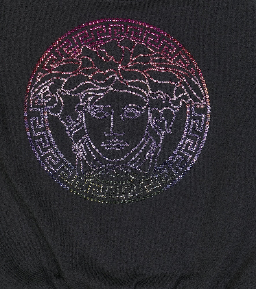 Medusa cotton jersey sweatshirt