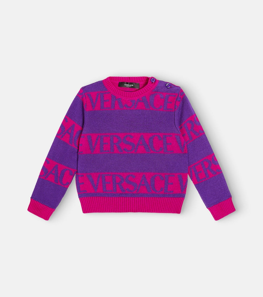 Versace Allover wool sweater