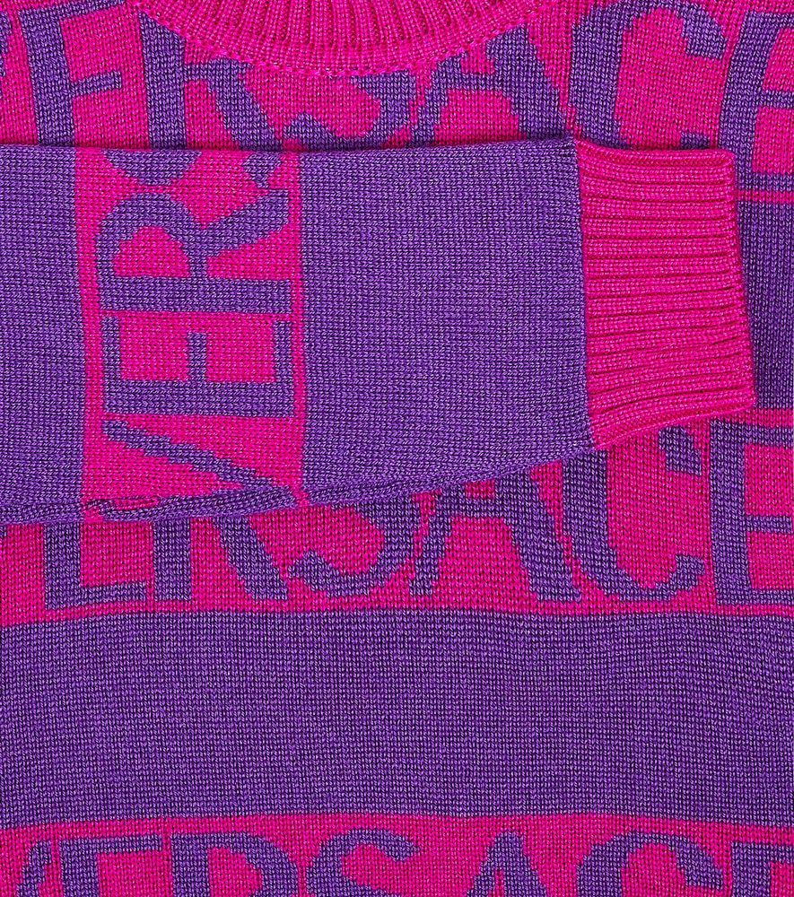 Versace Allover wool sweater