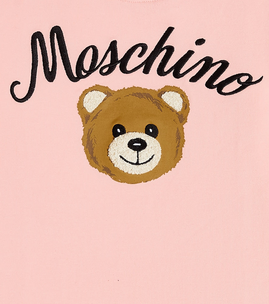 Teddy Bear cotton-blend sweatshirt dress