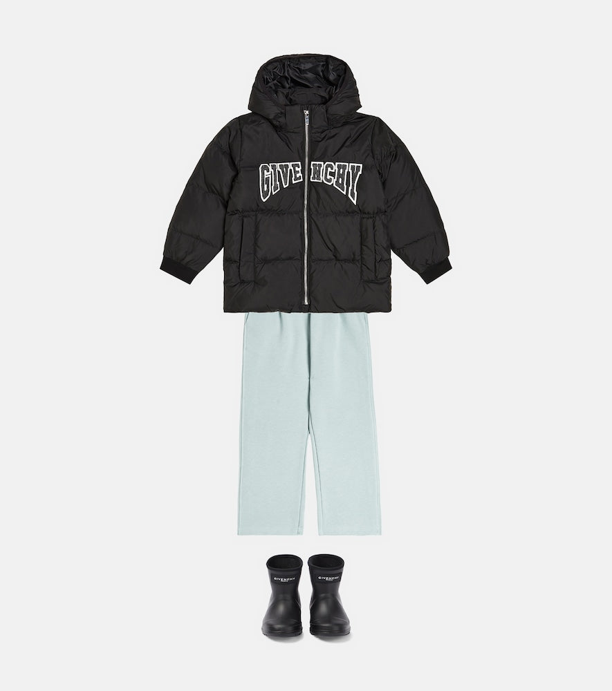 Logo cotton-blend jersey sweatpants