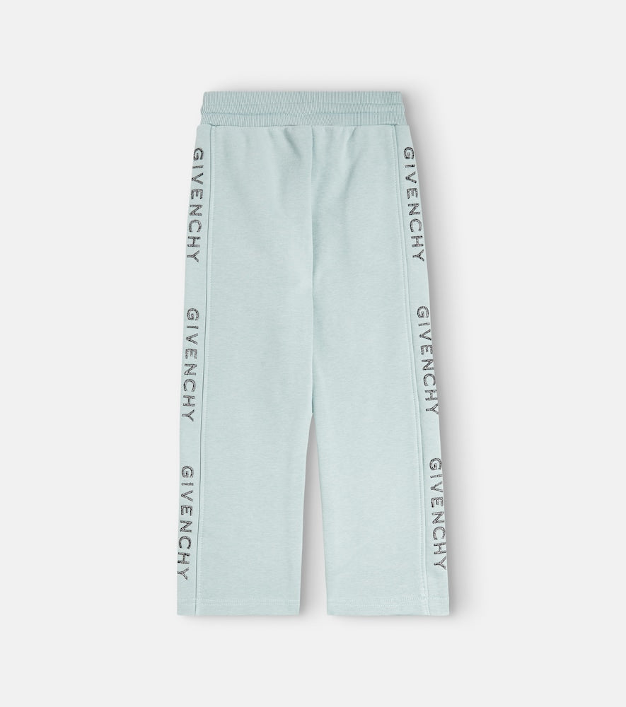Logo cotton-blend jersey sweatpants