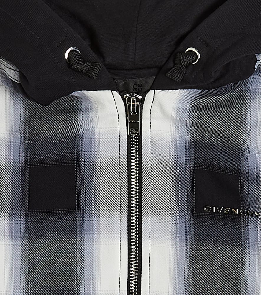 4G checked cotton jacket