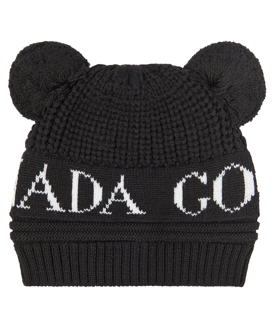 Baby Double Pom wool beanie