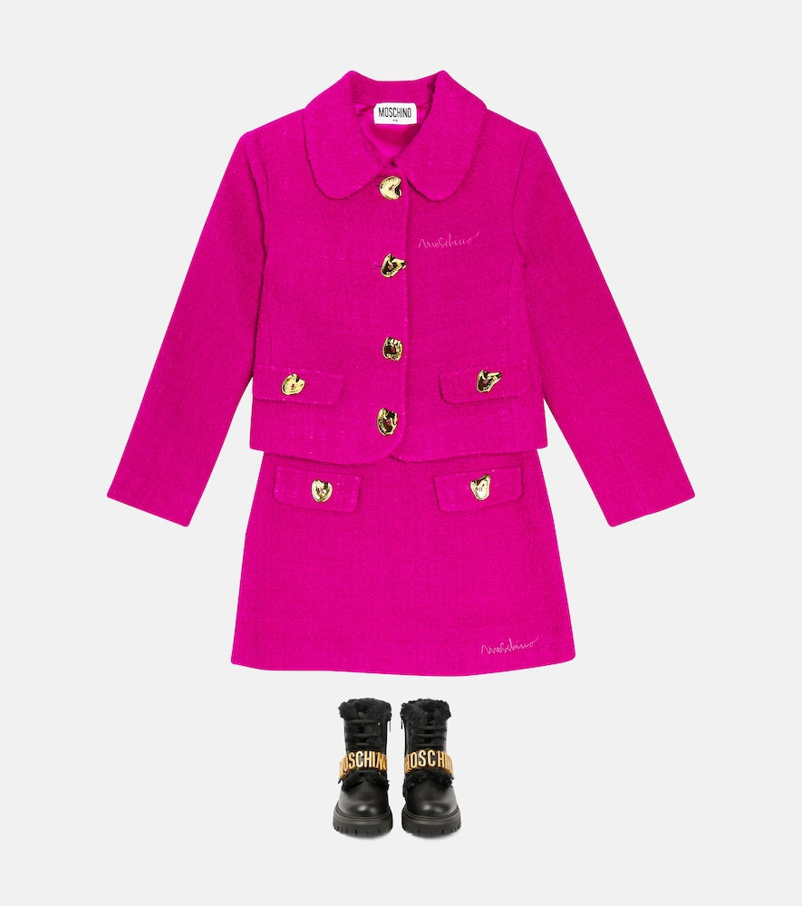 Wool-blend bouclé jacket
