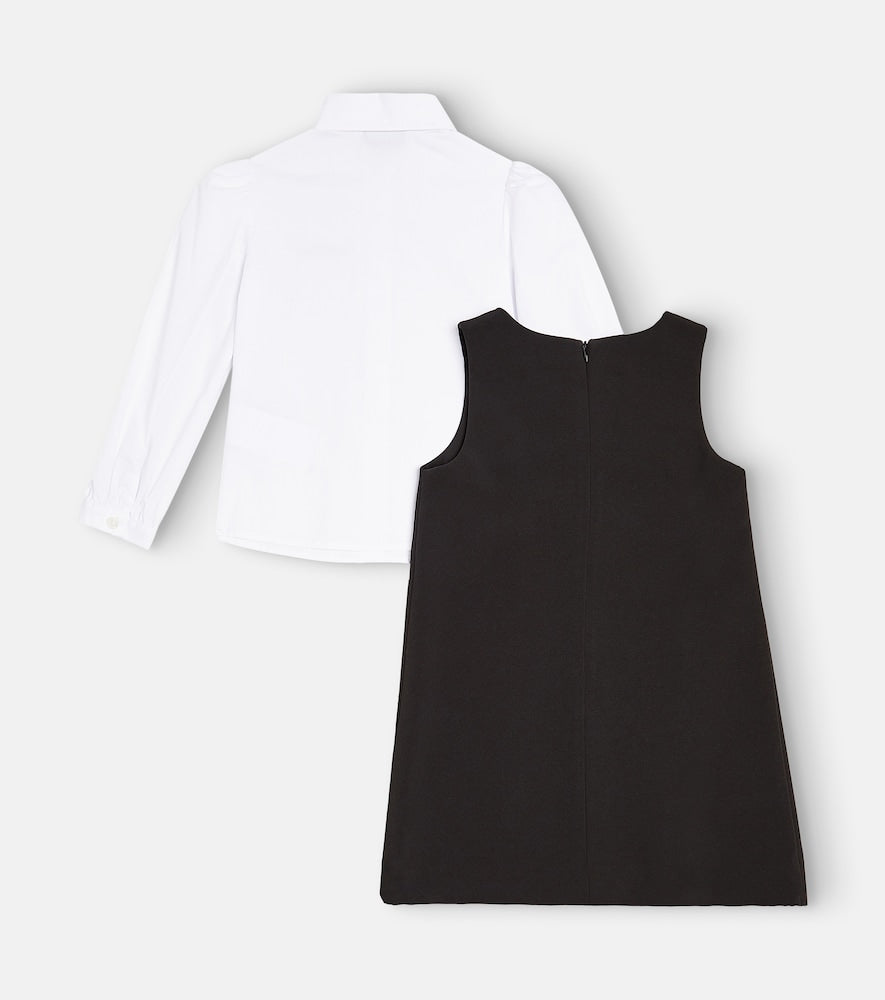 Logo shirt and dress set