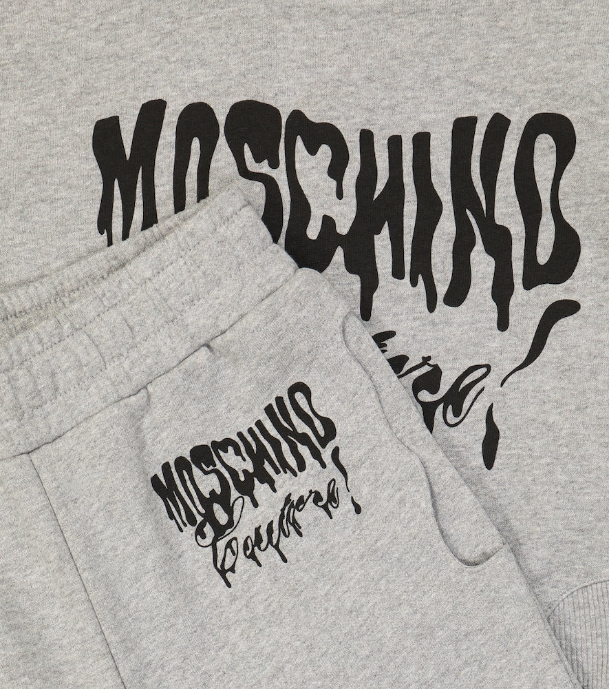 Cotton jersey sweatshirt and sweatpants set