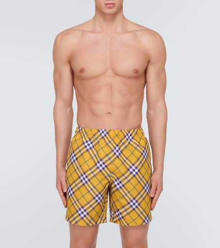 Burberry Check swim shorts