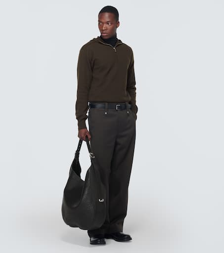 Wool half-zip sweater