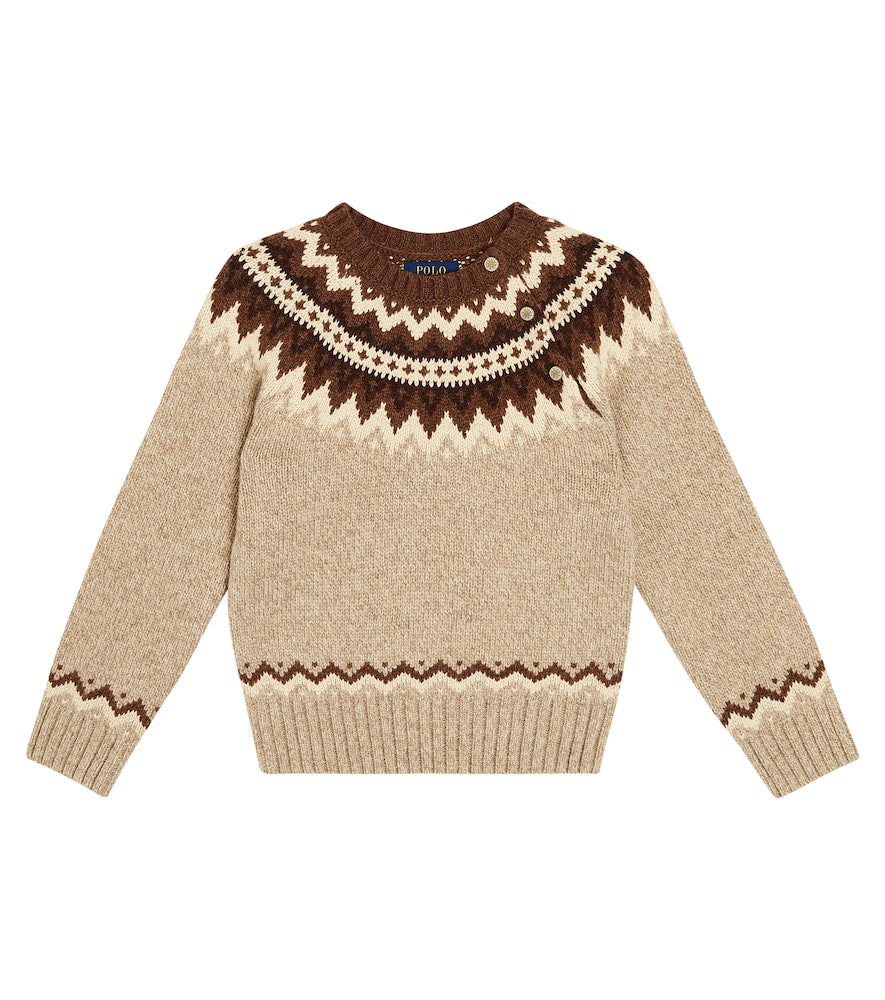 Fair Isle wool-blend sweater