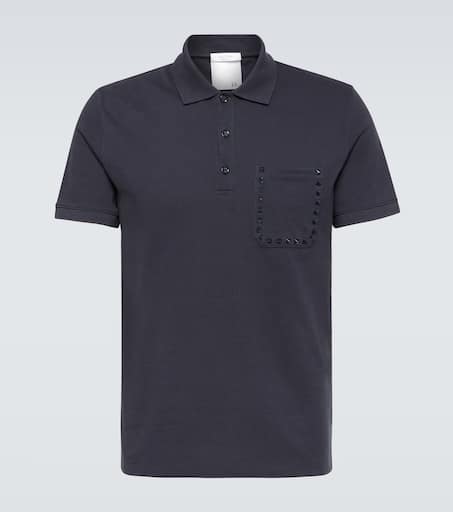 Rockstud cotton polo shirt