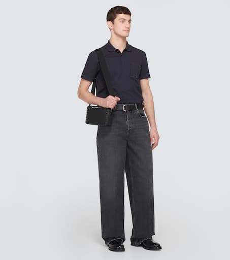 Rockstud cotton polo shirt