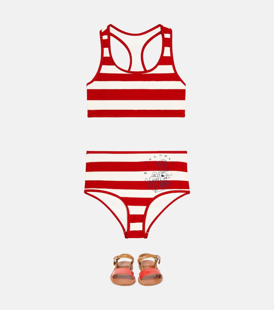 Alight striped bikini