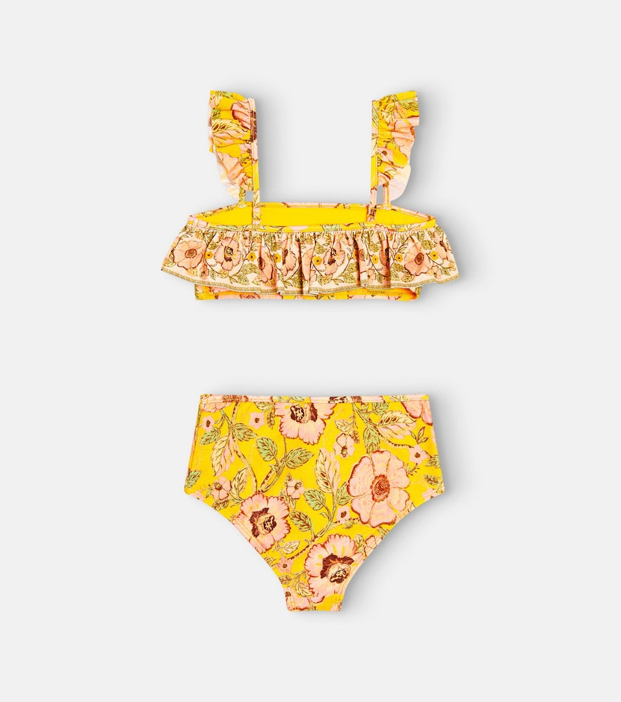 Junie ruffled floral bikini