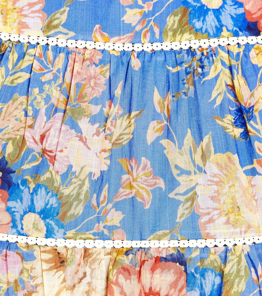 August floral cotton dress
