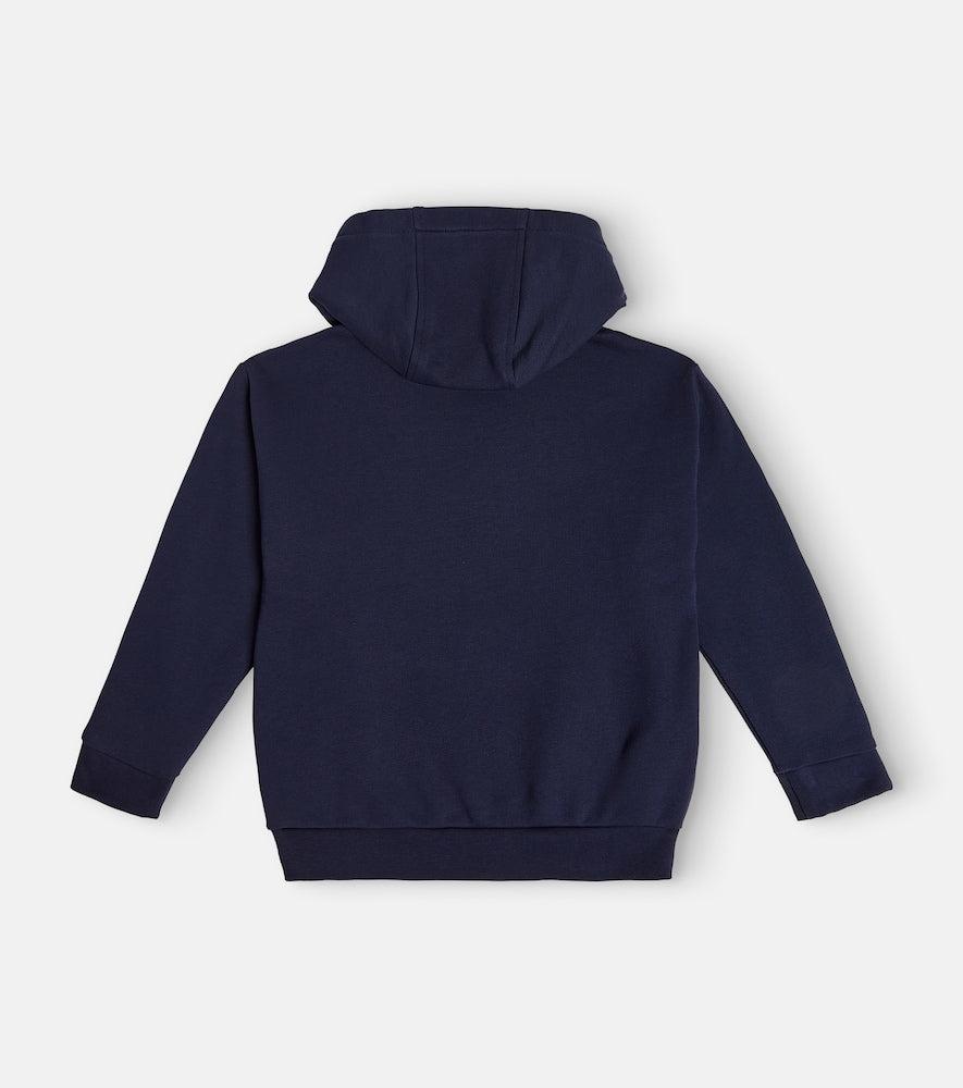Medusa cotton jersey hoodie