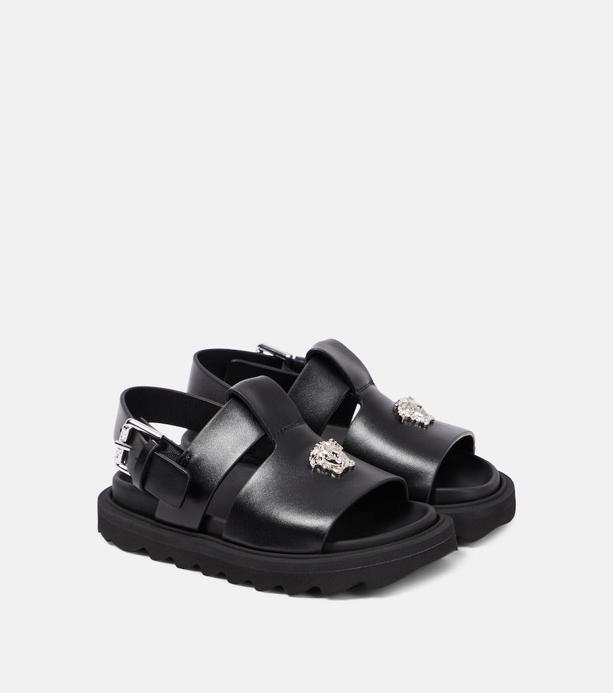 La Medusa leather sandals