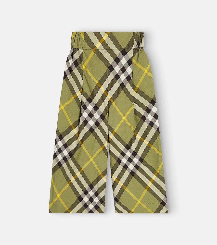 Burberry Check cotton pants