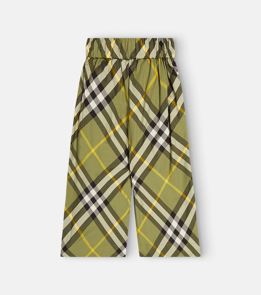 Burberry Check cotton pants