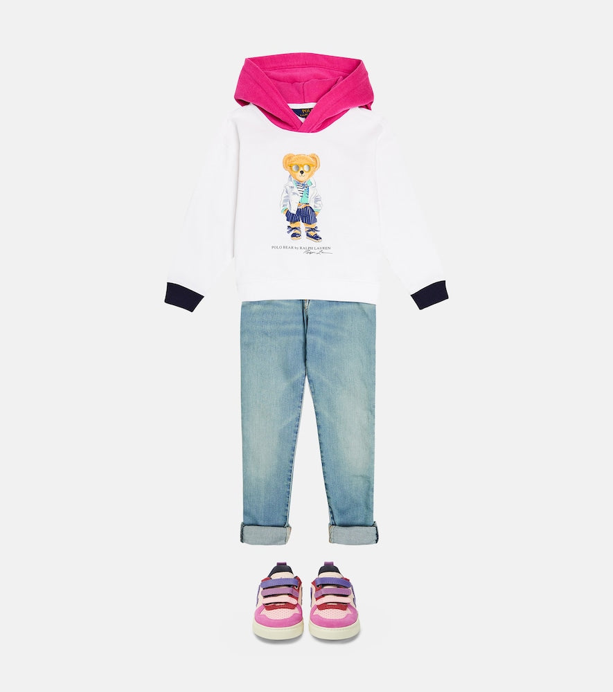 Polo Bear cotton-blend fleece hoodie