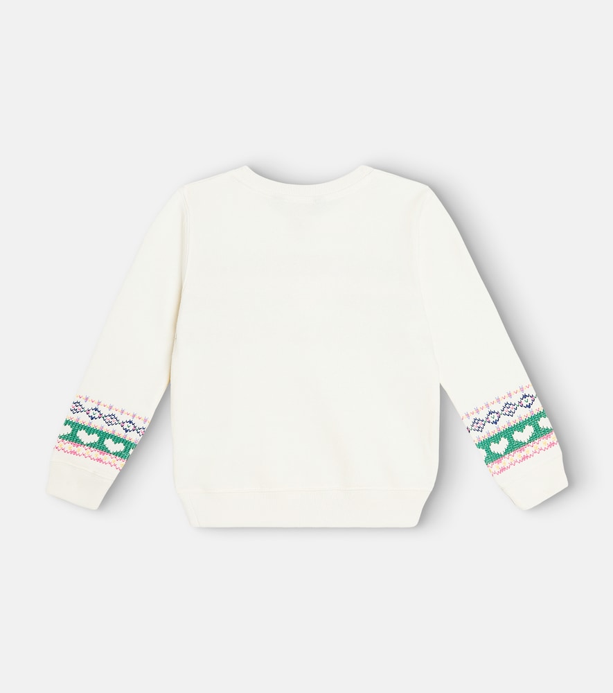 Cotton-blend jersey sweatshirt