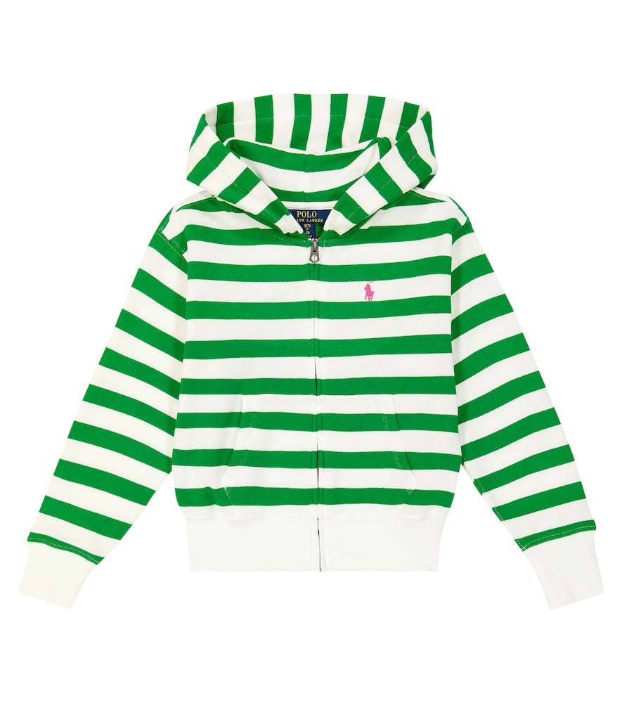Cotton-blend fleece hoodie